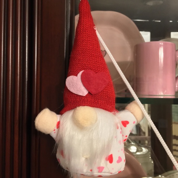 Valentines Day Decoration Gnome Garland 6’ Love NEW Pink & Red Hearts - Picture 9 of 16